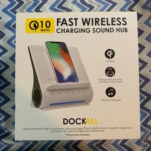 Wireless Charging Dock w/ built in Speaker